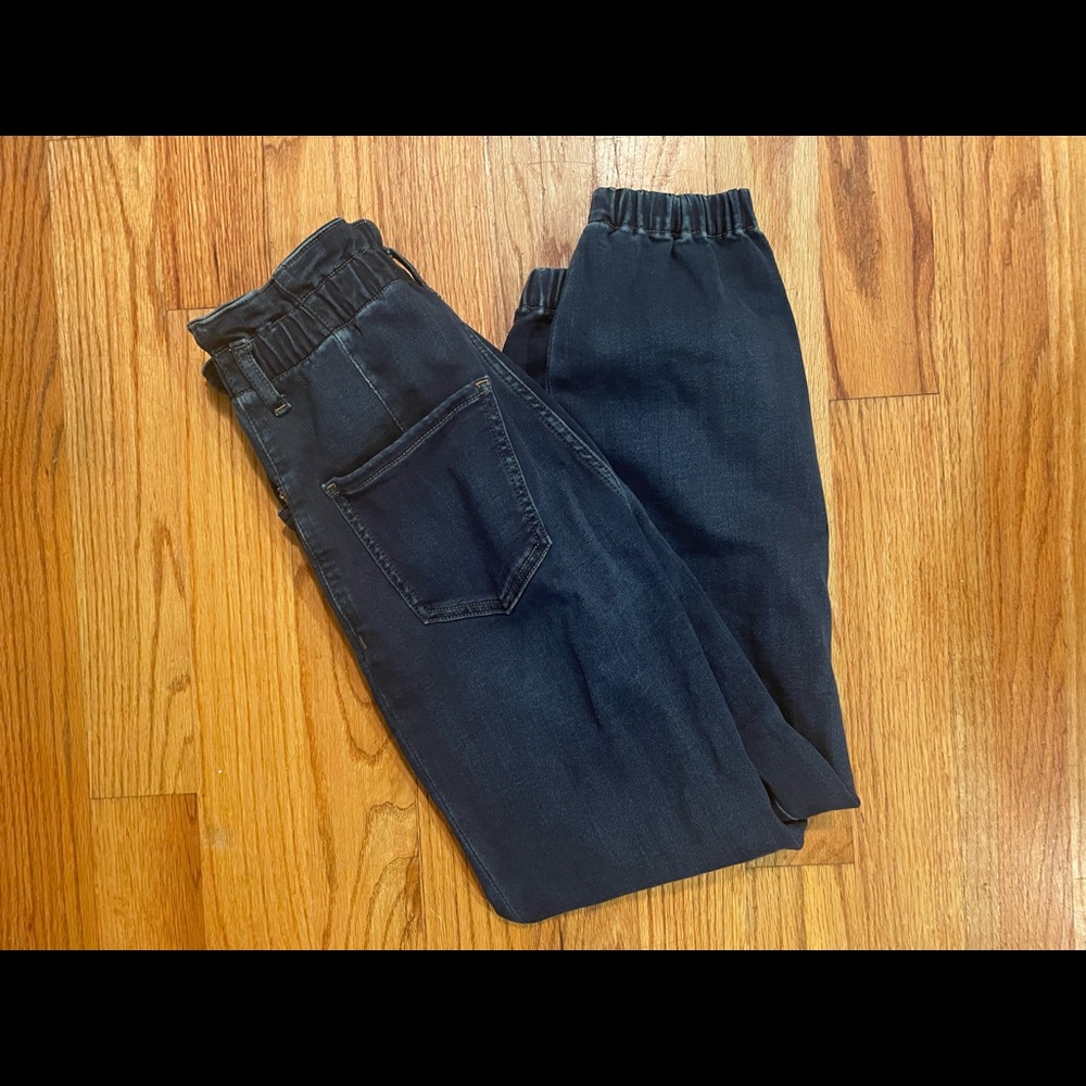 Express Dark Blue Boyfriend Jeans